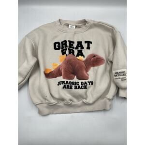 Zara Pullover Sweatshirt Kids Jurassic Days Size 5